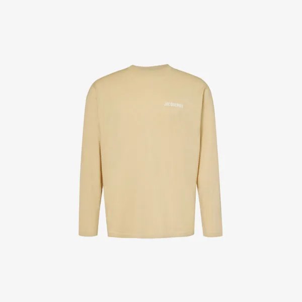 Футболка le t-shirt из джерси из органического хлопка с логотипом Jacquemus, бежевый