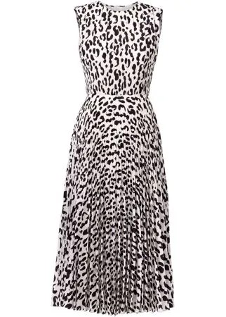 Jason Wu Collection плиссированное платье с леопардовым принтом