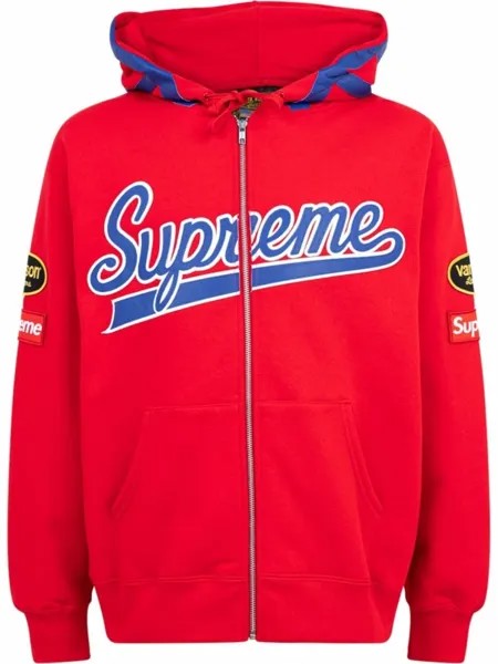 Худи Leathers Spider из коллаборации с Vanson Supreme, красный