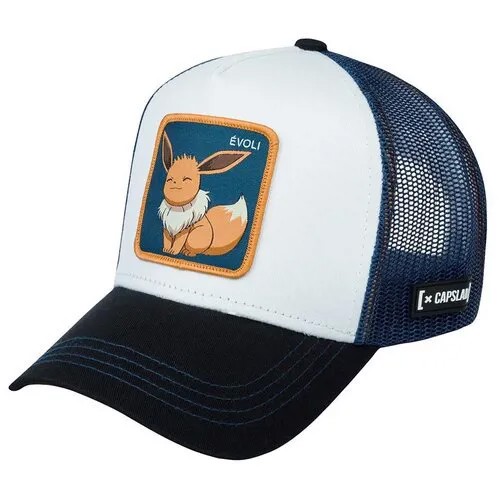 Бейсболка с сеточкой CAPSLAB арт. CL/PKM2/1/EVO3 Pokemon Eevee (белый / черный), Размер: UNI