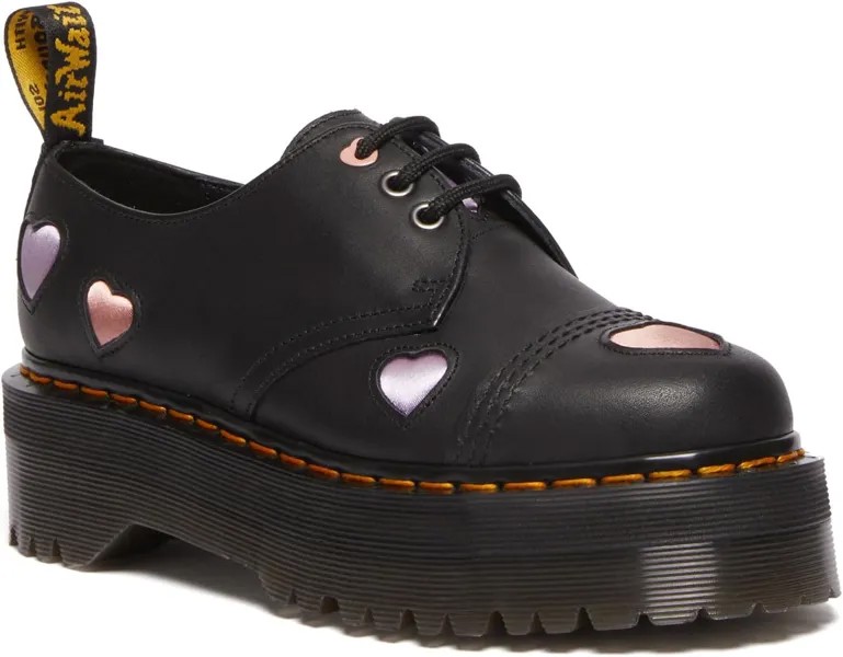 Оксфорды 1461 Quad Heart Dr. Martens, черный