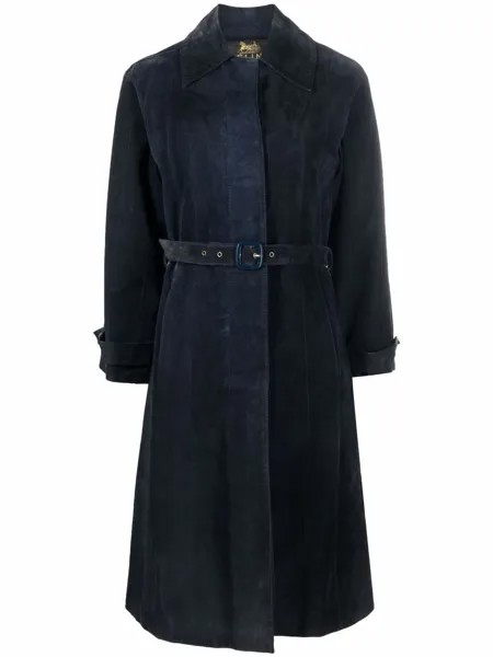 Céline Pre-Owned однобортное пальто 1970-х годов с поясом
