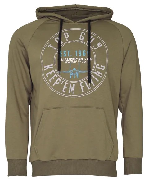 Толстовка TOP GUN Hoodie TG20212107, оливковый