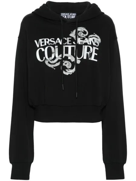 Versace Jeans Couture худи с логотипом Watercolour Couture, черный