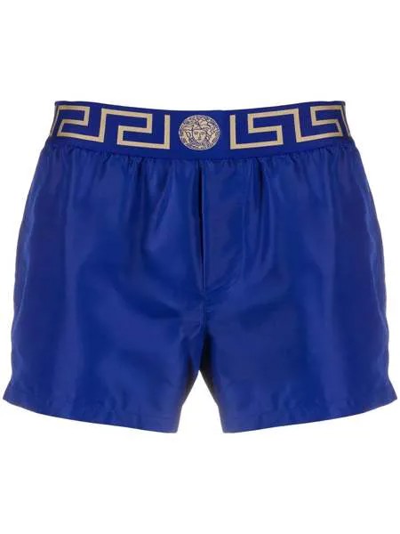 Versace плавки-шорты с орнаментом Greca