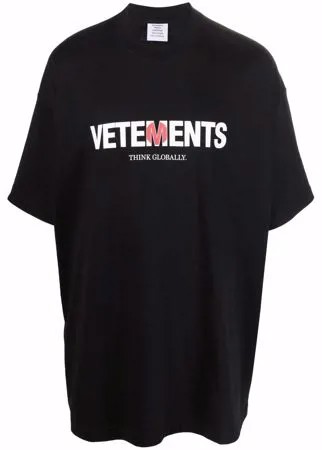 VETEMENTS logo-print short-sleeve T-shirt