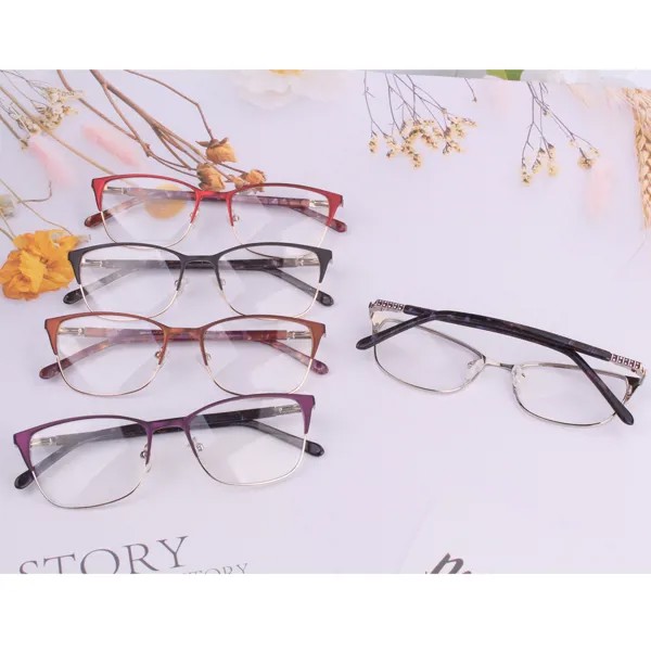 Модные женские винтажные очки, женские ретро очки с силиконовым дизайном, фирменный дизайн, металлическая оптическая оправа, прямоугольные очки