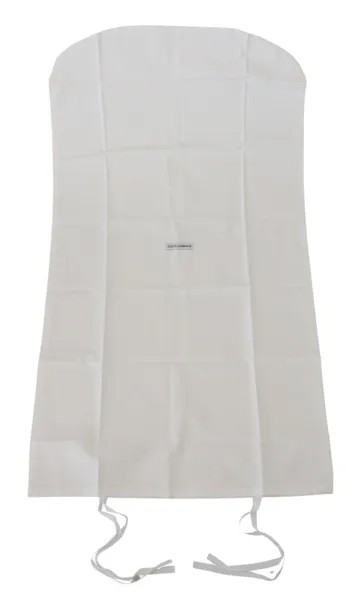 DOLCE - GABBANA Чехол для пыли, белая однотонная сумка для обуви с логотипом и шнурком, 100см x 55см