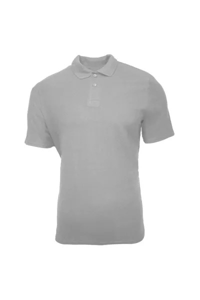Рубашка поло из двойного пике SoftStyle Gildan, серый
