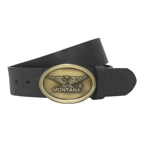 Ремень кожаный MONTANA 31023 Gold Black 135 135см Черный