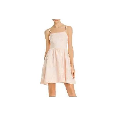 Женское мини-платье с рюшами и вышивкой Keepsake розового цвета 6 BHFO 9501