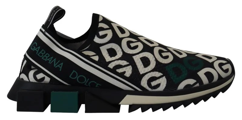 DOLCE - GABBANA Обувь Sorrento Бело-черные кроссовки Mania с логотипом s. ЕС40/США7