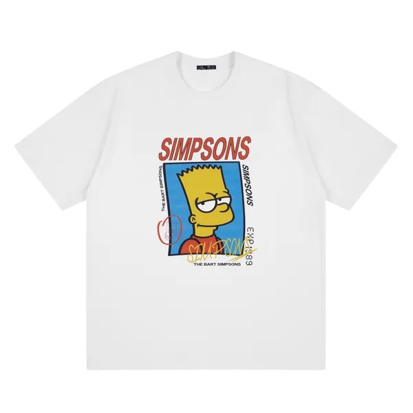 The Simpsons Футболка унисекс «Симпсоны», Белый (длинные рукава)