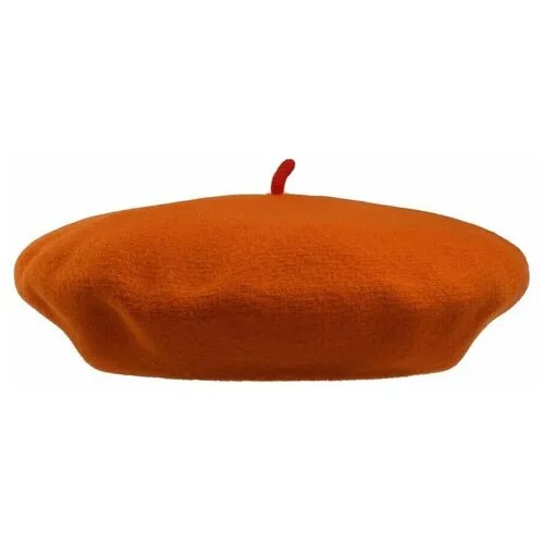 Берет Le Beret Francais, размер универсальный, оранжевый