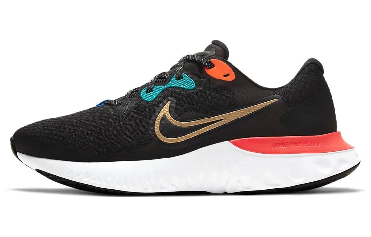 Кроссовки Nike Renew Run 2 черный/золотистый/оранжевый