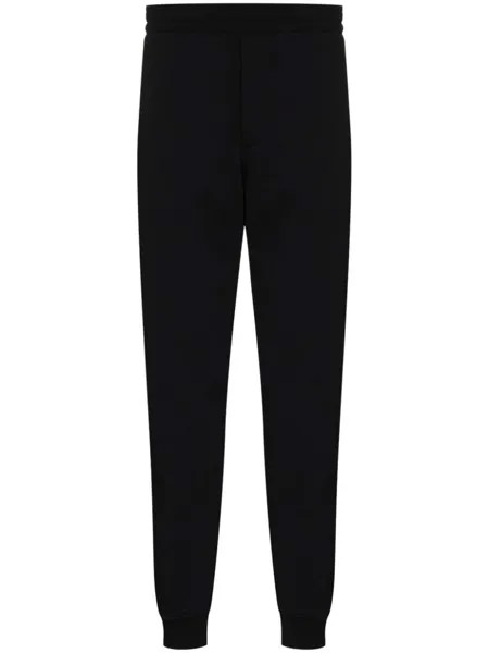 Alexander McQueen спортивные брюки прямого кроя с логотипом, черный
