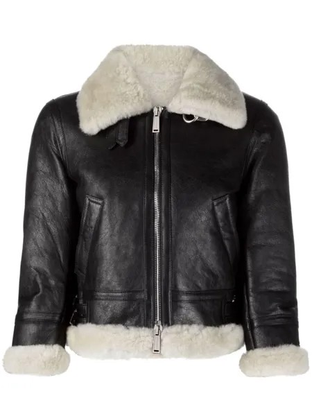 Укороченная дубленка Dsquared2, черный