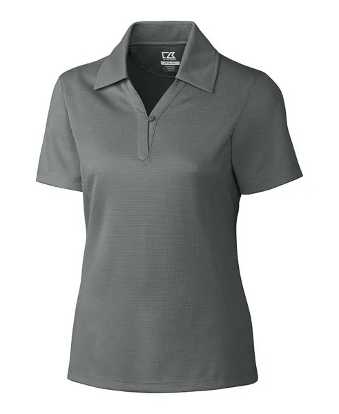 Женская однотонная рубашка-поло с фактурной текстурой CB Drytec Genre Cutter & Buck, цвет Elemental grey