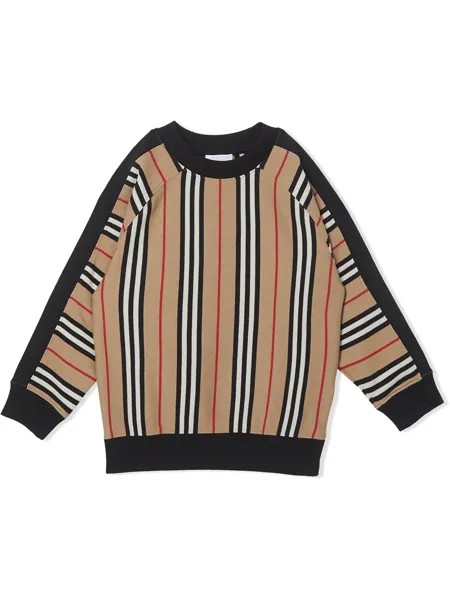 Burberry Kids толстовка в полоску Icon Stripe
