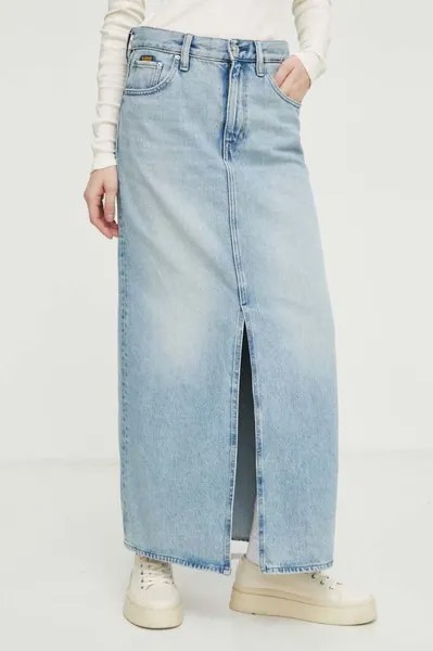 Джинсовая юбка G-Star Raw, синий