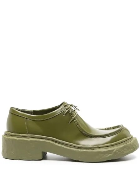 CamperLab туфли дерби Vamonos, зеленый