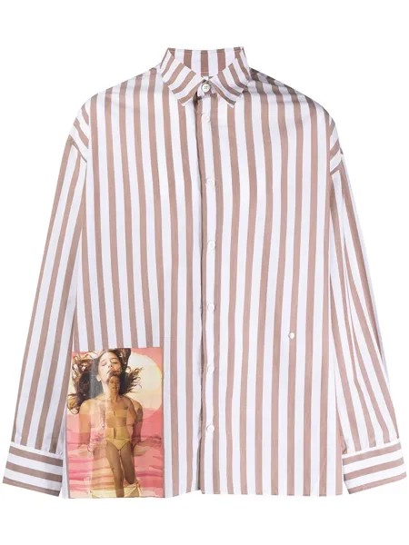 Etudes полосатая рубашка Illusion Double Teresa