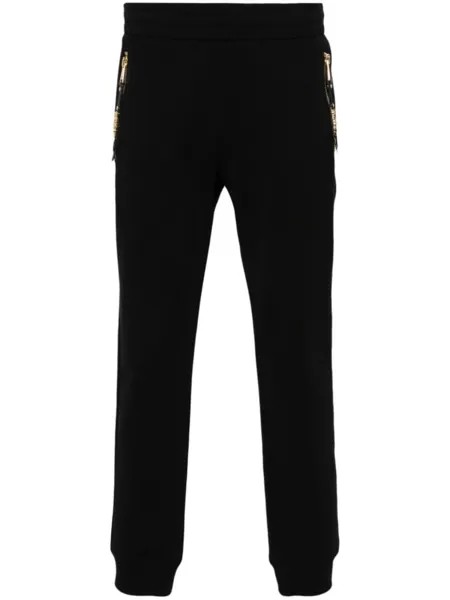 Moschino спортивные брюки с логотипом, черный