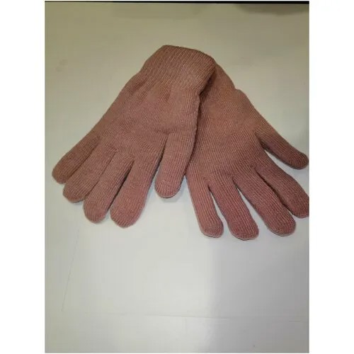 Перчатки Лилия, демисезон/зима, размер 6-8, розовый