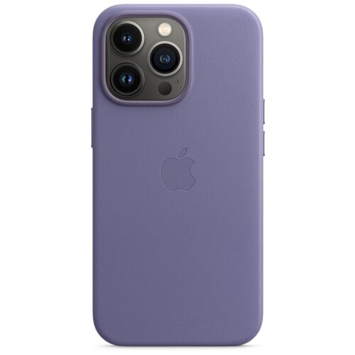 Чехол-накладка Apple Leather Case with MagSafe Wisteria для iPhone 13 Pro Max Кожа, Сиреневая глициния MM1P3ZE/A