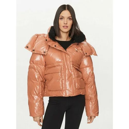Пуховик Calvin Klein Jeans, размер M [INT], оранжевый