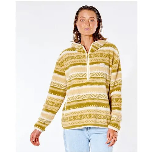 Толстовка Rip Curl OTWAY 1/4 ZIP, Пол Женский, цвет 0102 MOSS, размер S