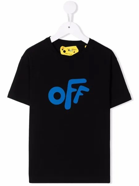 Off-White Kids футболка с логотипом