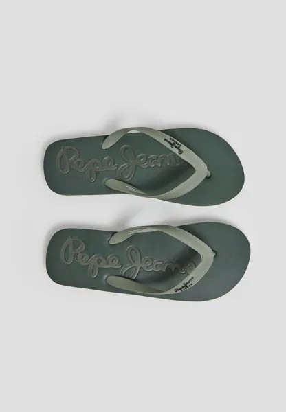 Шлепанцы Bay Beach Basic Pepe Jeans, зеленый хаки