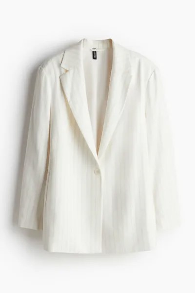 Пиджак H&M Single-breasted, кремовый