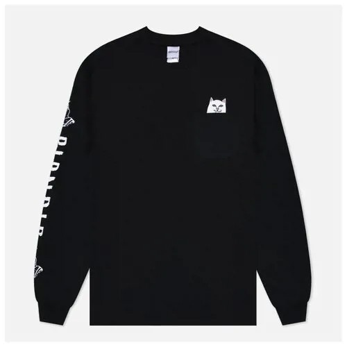 Лонгслив RIPNDIP, хлопок, размер L, черный
