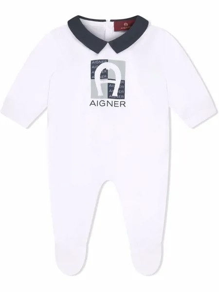 Aigner Kids комбинезон для новорожденного с логотипом