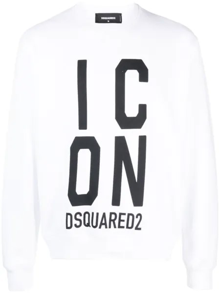 Dsquared2 толстовка с логотипом Icon, белый