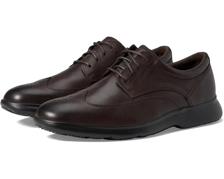 Оксфорды Rockport Truflex Dressport Wing Tip, цвет Dark Brown