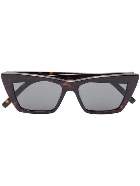 Saint Laurent Eyewear солнцезащитные очки в прямоугольной оправе