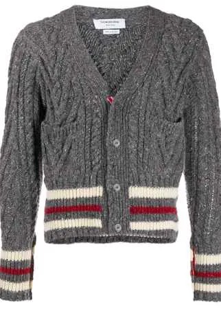 Thom Browne кардиган Cricket фактурной вязки
