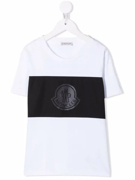 Moncler Enfant футболка с логотипом