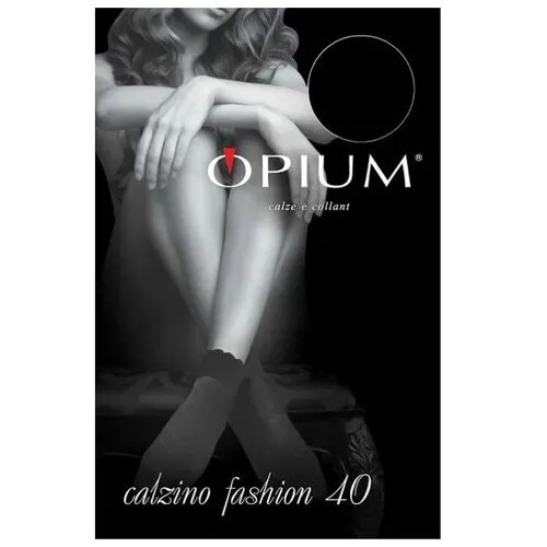 Капроновые носки Calzino Fashion 40 den 1 пара Opium, one size, nero