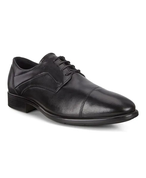 Мужские оксфорды citytray cap toe tie Ecco, черный