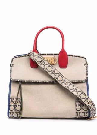 Salvatore Ferragamo средняя сумка-тоут с логотипом