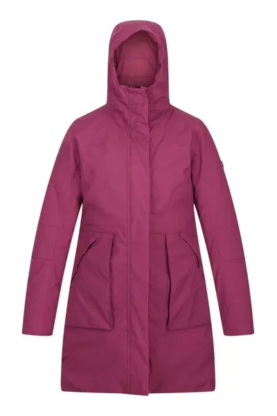 Фиолетовая женская утепленная куртка-дождевик Yewbank II удлиненного кроя Regatta, фиолетовый