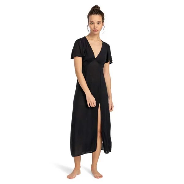Платье Billabong Jet Set Short Sleeve Long, черный