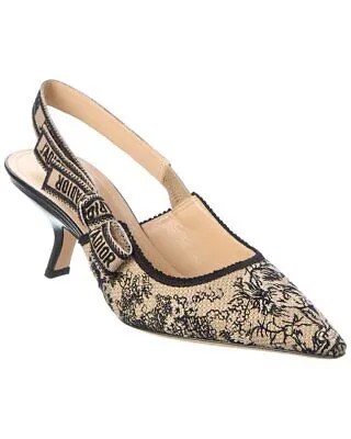 Женские парусиновые туфли Dior Jadior с пяткой на пятке