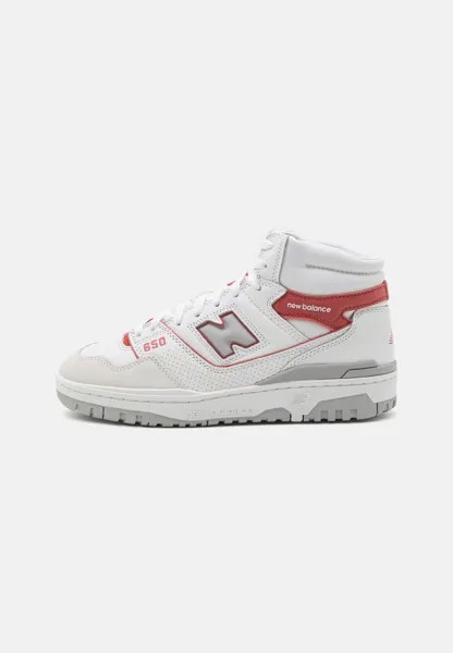 Высокие кроссовки New Balance, белый/красный