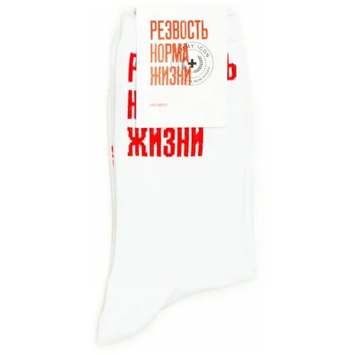 Носки Sammy Icon x Partisan Press с надписью Резвость Норма Жизни 40-46