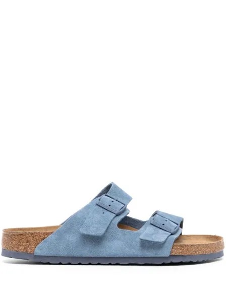 Birkenstock слиперы с пряжкой и открытым носком